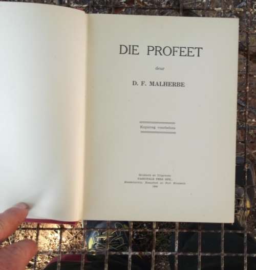 Die Profeet - DF Malherbe - 1940 - Dramitisering van die verhaal van Jeremia