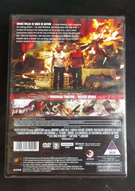 DVD - A good day to die hard - Bruce Willis