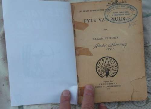 Pyle van Vuur - Braam Le Roux - Swart Luiperd nr 8 - (Pronk boek - 1957)