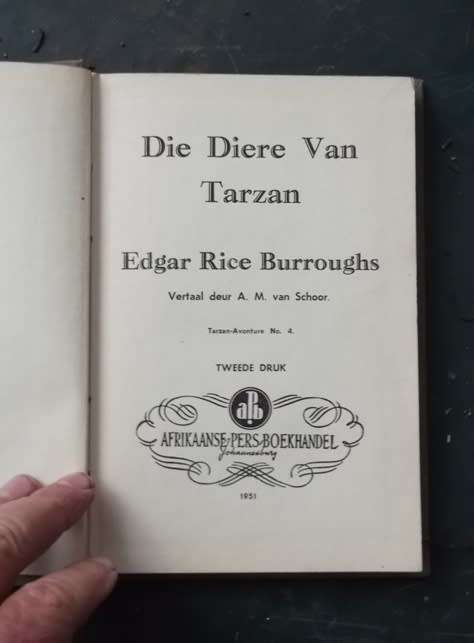 Die diere van Tarzan - ER Burroughs - 1951 - Eerste ou Tarzan reeks - (AM van Schoor vertaling)