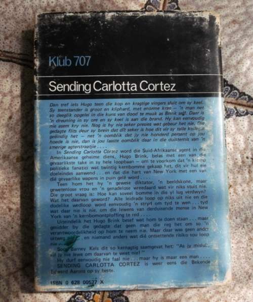 Sending Carlotta Cortez - Edward S Aarons - Klub 707 - 1974 - Hugo Brink Spioenasie reeks