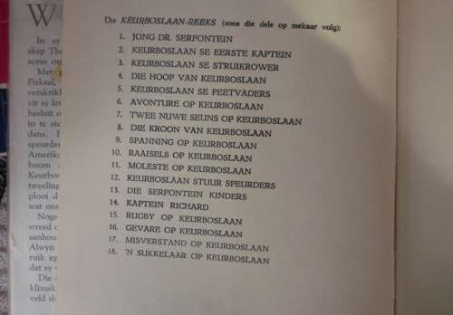 Keurboslaan se Struikrower - Theunis Krogh 1958 - Ou Keurboslaan reeks nr 3