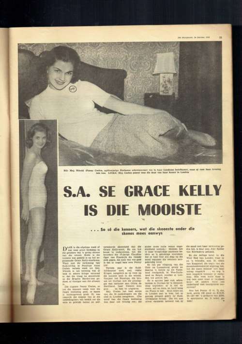 Huisgenoot Tydskrif - 24 Okt 1958 - Penny Coelen en ander - Sien produk beskrywing