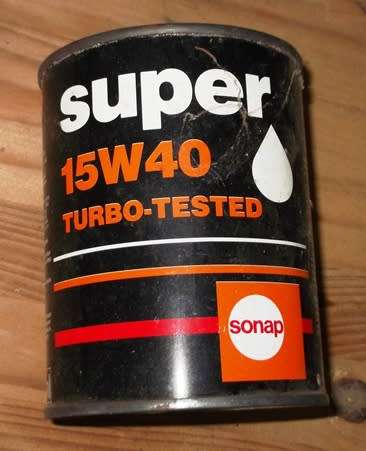 Vintage SONAP 500ml empty oil can