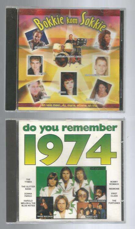 CD lot 5 - 25 hits of the 60`s - Sokkie Dans - Bokkie kom sokkie - 1974