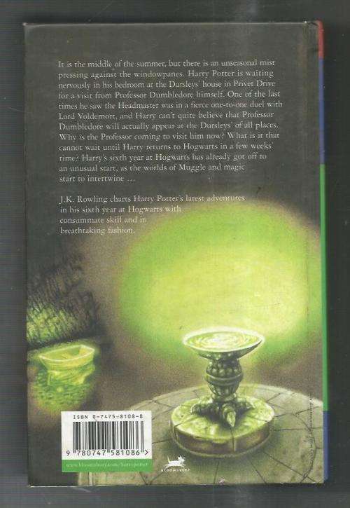 Harry Potter and the Half-blood Prince - JK Rowling - 2003