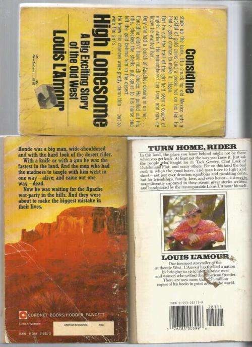 Louis L`Amour value pack - 10 books see scans and product description