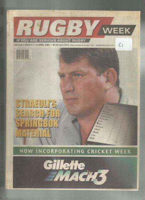 Rugby Week / Cricket Week - 24 April 2002
