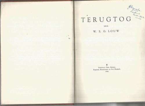 Terugtog - WEG Louw - 1940 - Digbundel