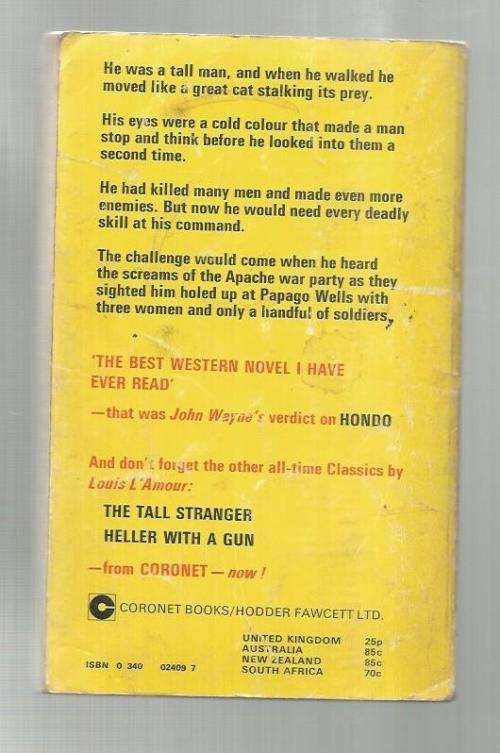 Last stand at Papago Wells - Louis L`Amour - Western - 1972