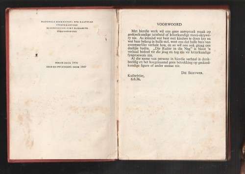 Die Ruiter in die Nag - Mikro - 1967 - Boere oorlog avontuur vir die jeug