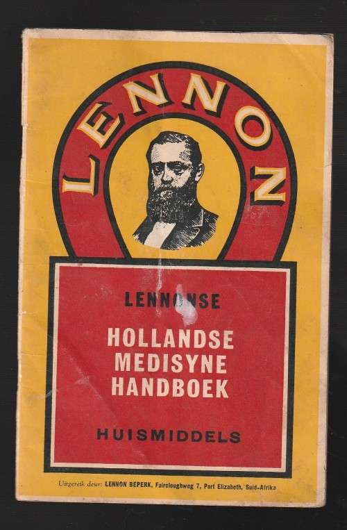 Lennon se Hollandse Medisyne handboekie / Lennon`s Dutch medicine handbook (60,s?)
