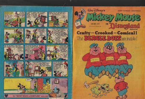 Walt Disney`s Micky Mouse in Disneyland comic Magizine - 14th May 1977