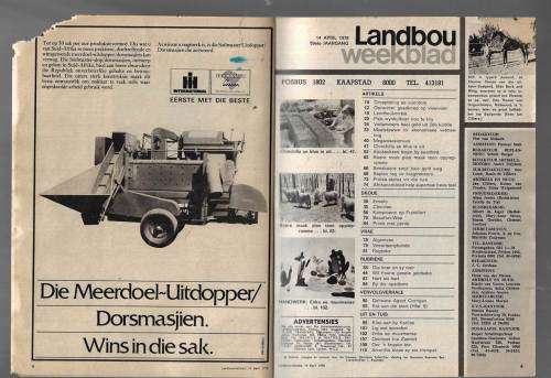 Landbouweekblad Tydskrif 14 April 1978 - Kyk na scans vir inhoud