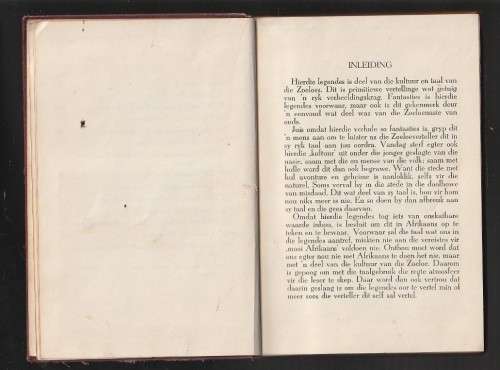 Towerbeelde by die aandvuur - Pieter E Erasmus - (50`s druk?) - Skaars Zoeloe legendes en verhale