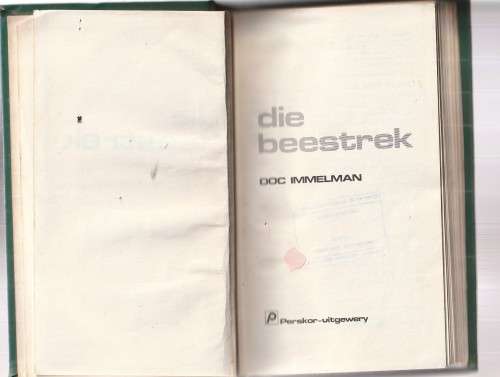 Die beestrek - Doc Immelman - 1974 - Avontuurverhaal (2)