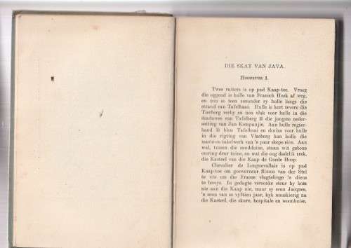 Die skat van Java - Karl Kielblock - 1936 - eerste uitgawe - Ou Kaapse verhaal