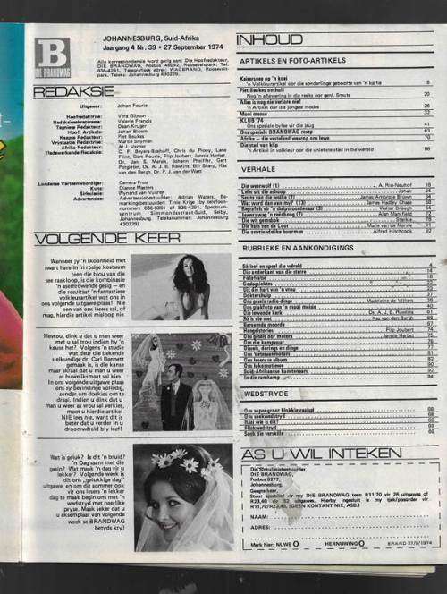 Brandwag Tydskrif - 27 Sep 1974 - Sien scans vir inhoud