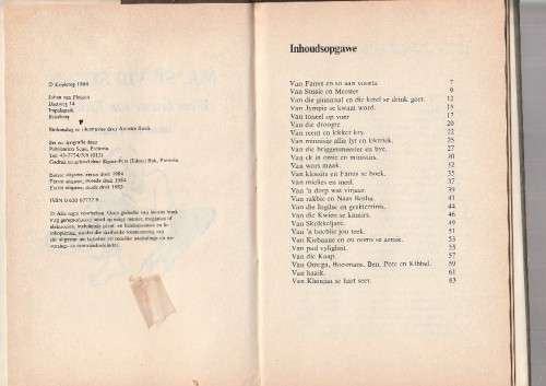 Ma se vir Sussie - Johan van Pletzen - 1985 - Pittige briewe van Kleinjan uit die Army