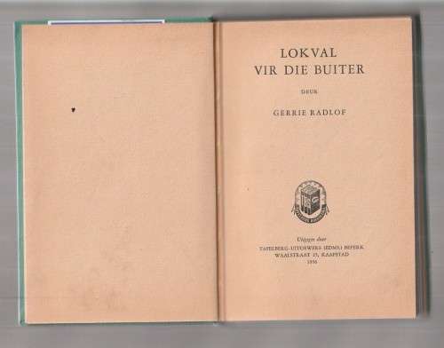 Lokval vir die Buiter - Gerrie Radlof - 1956 - Buiter reeks - Ou Kaapse verhale
