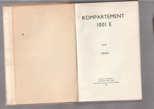 Kompartement 1001E - Mikro - 1939 - Speurverhaal