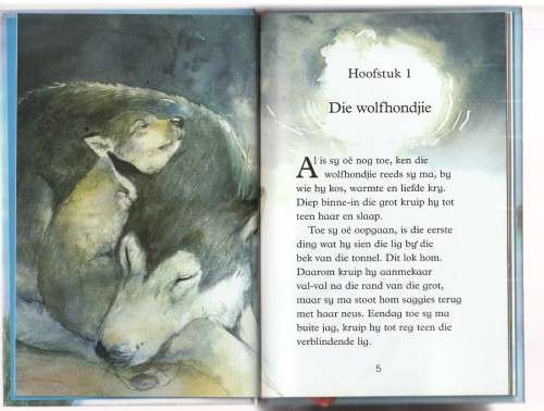 White Fang die Wolfhond - Jack Londen - Verkorte geillustreerde kinder uitgawe