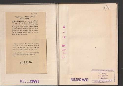 Die Bont Takbok - Mikro - 1957 - Nr 1 in Boere oorlog trilogie