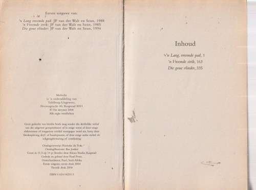 Susanna M Lingua Keur 1 - Lang vreemde pad / Vreemde strik / Goue vlinder (c5)