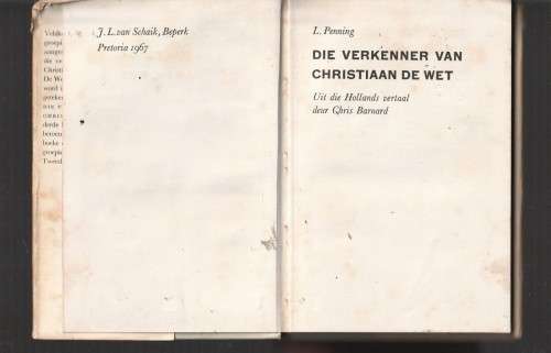 Die verkenner van Christiaan de Wet - Lou Penning - Wessels reeks 3 - Boereoorlog