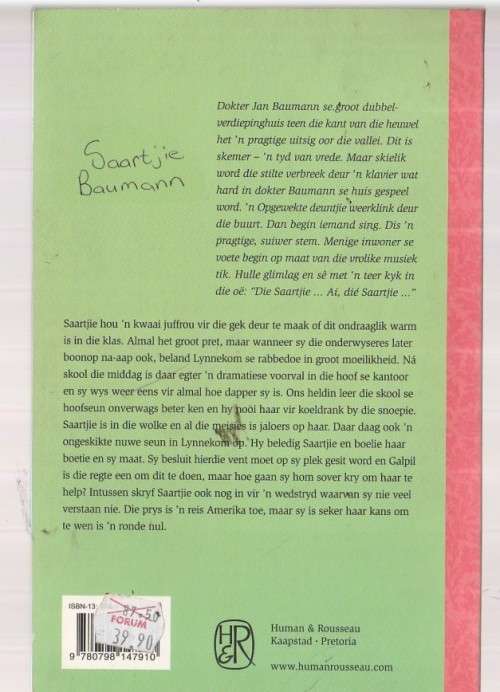 Saartjie se Afskeid - Bettie Naude (2008) Saartjie reeks nr 24