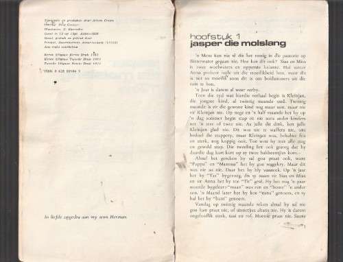 Jasper die Molslang - Mikro - Sias en Mias reeks nr 4