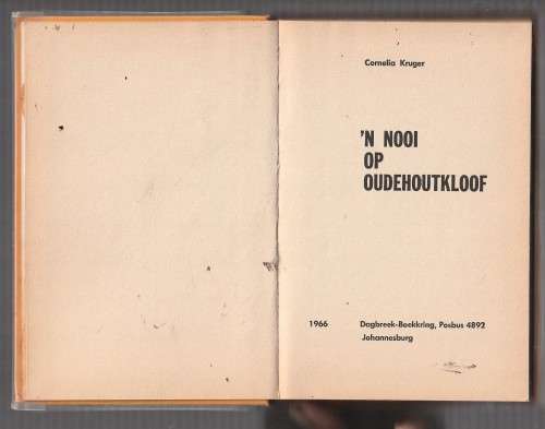 n Nooi op Oudehoutkloof - Cornelia Kruger - Roman (K2)
