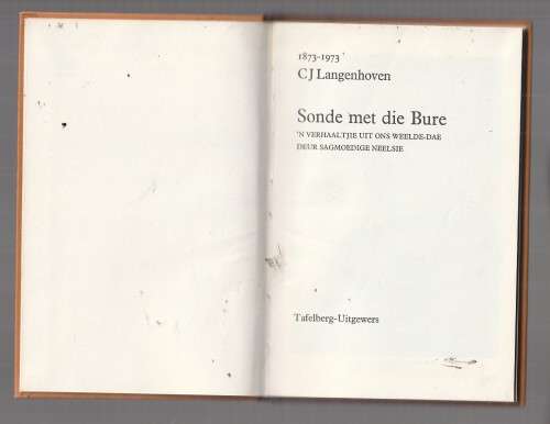 Sonde met die Bure - CJ Langenhoven - vertellinge met humor (1973) (K2)
