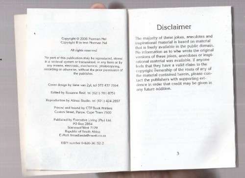 Laugh and Enjoy - Norman Nel - Clean jokes, anecdotes and inspirations (k4)