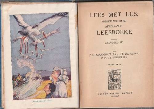 Lees met Lus - Afrikaanse Leesboek vir std IV - Hoogenhout (k5) Ou Skool leesboek
