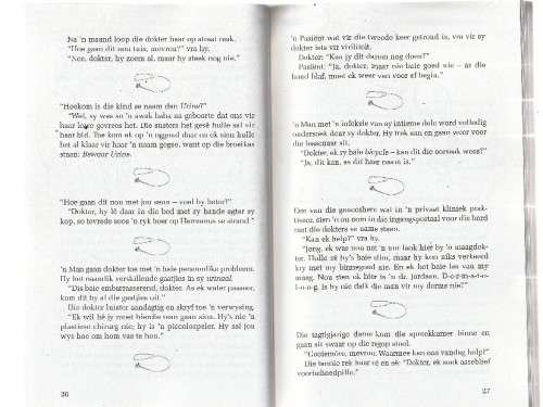 Spreekkamer stories - Dr Fana Malherbe (k4) - Spreekkamer en dokters humor