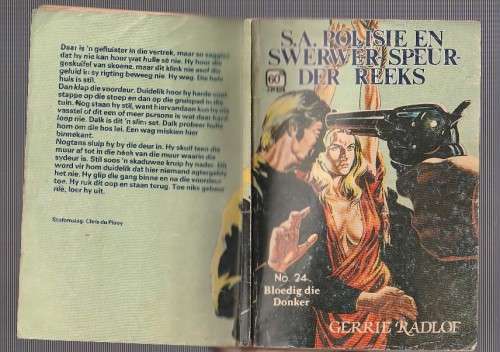 Bloedig die Donker - Gerrie Radlof - SA Polisie en Swerwer Speurder Reeks 24 (k5)