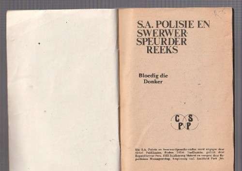 Bloedig die Donker - Gerrie Radlof - SA Polisie en Swerwer Speurder Reeks 24 (k5)