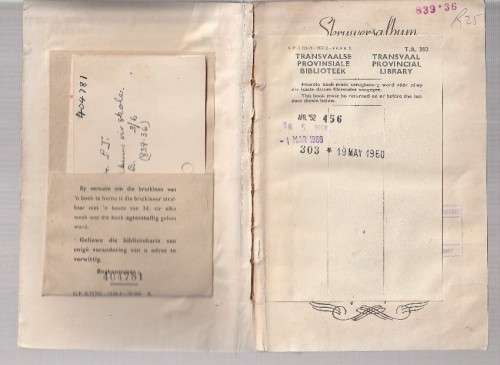 Skrywersalbum vir skole - PJ Nienaber - (b9) - (1960`) skrywers fotos en kort geskiedenis oor elk