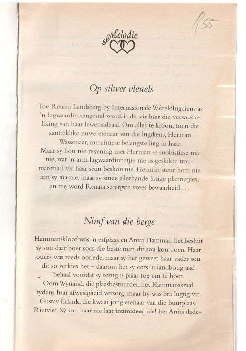 Susanna M Lingua Keur 6 - Op Silwer Vleuels / Nimf van Berge / Soos n silwer droom (e5)