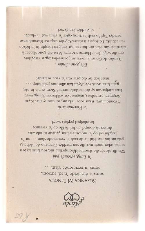 Susanna m Lingua Keur 1 (c4) -lang vreemde pad / Vreemde Strik / Goue Vlinder