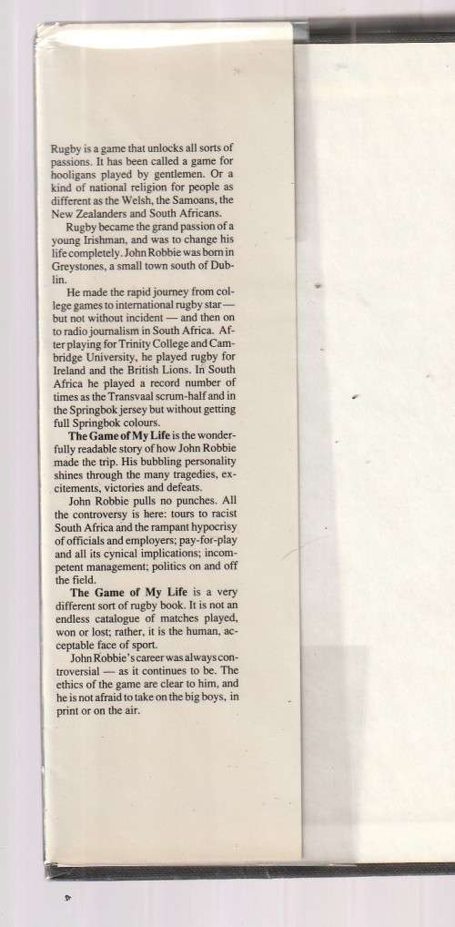 John Robbie - The Game of my Life (a2) British & Springbok