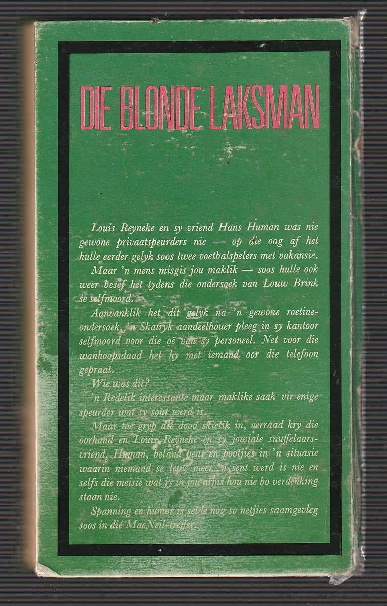 Die Blonde Laksman - Neil MacNeil (k4) Klub Olaf Bouwer - Speurverhaal
