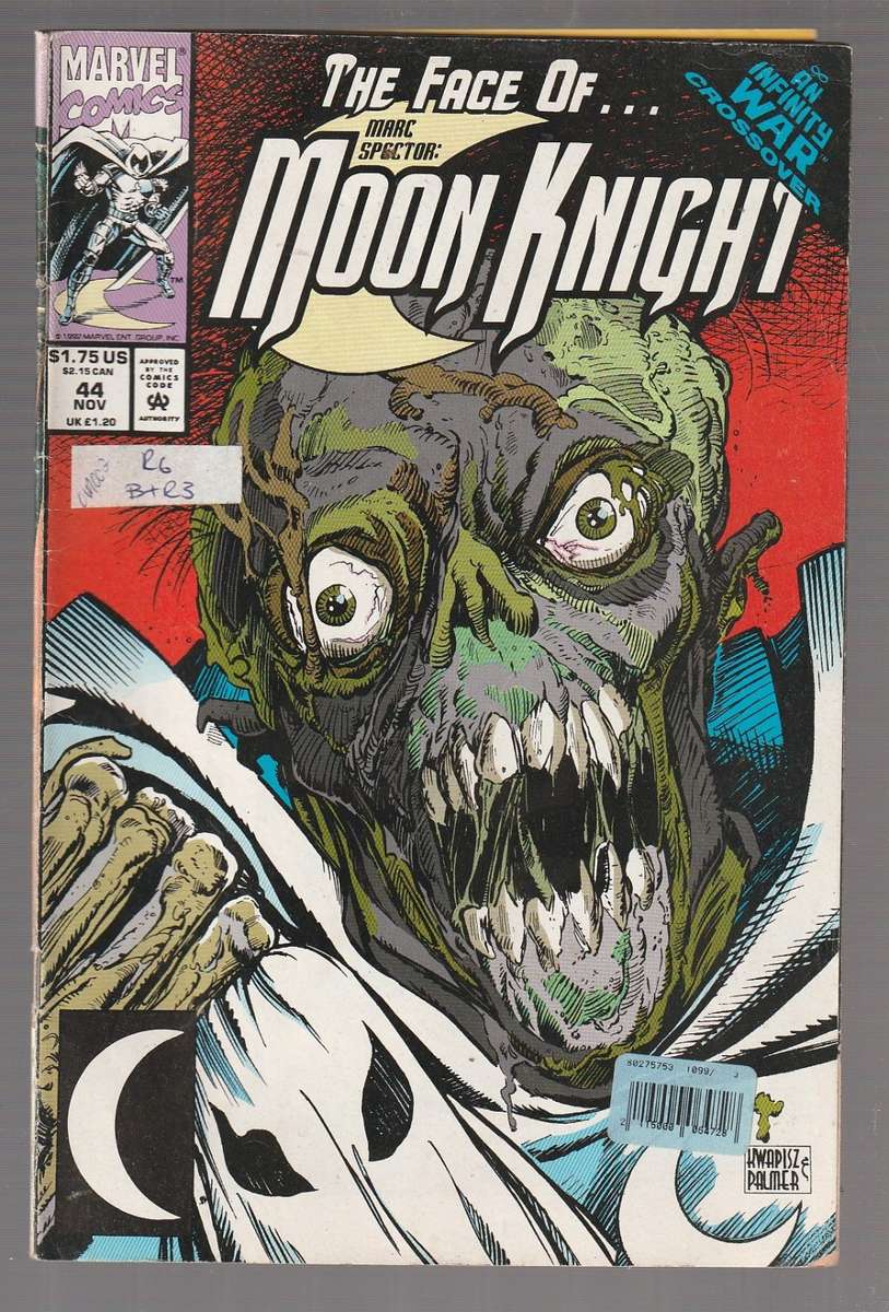 The face of MOON KNIGHT no 44  Comic 1992 (tab)