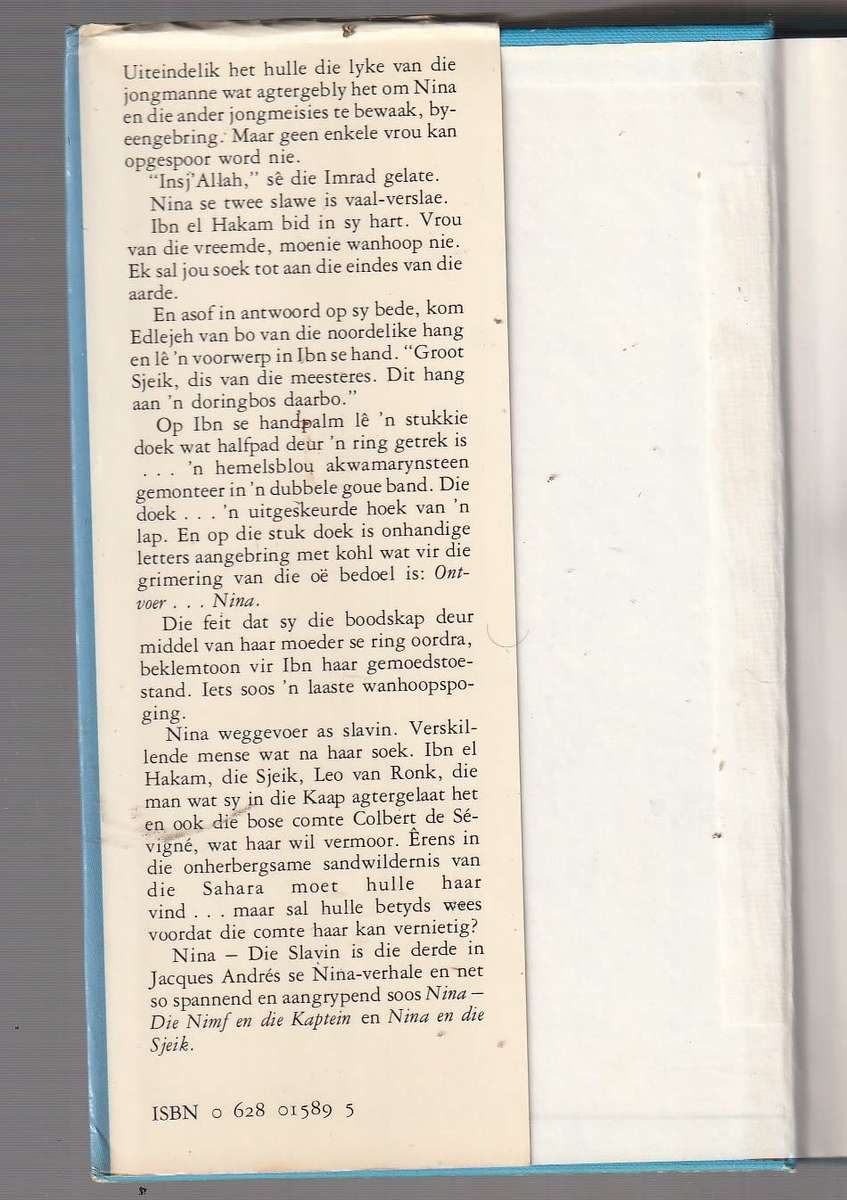 Nina die Slavin - Jacques Andres  (k) Nina reeks nr 3