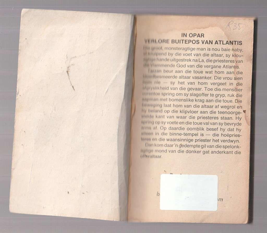 Tarzan se Terugkeer - Edgar Rice Burroughs - Tarzan reeks nr 2 (k)