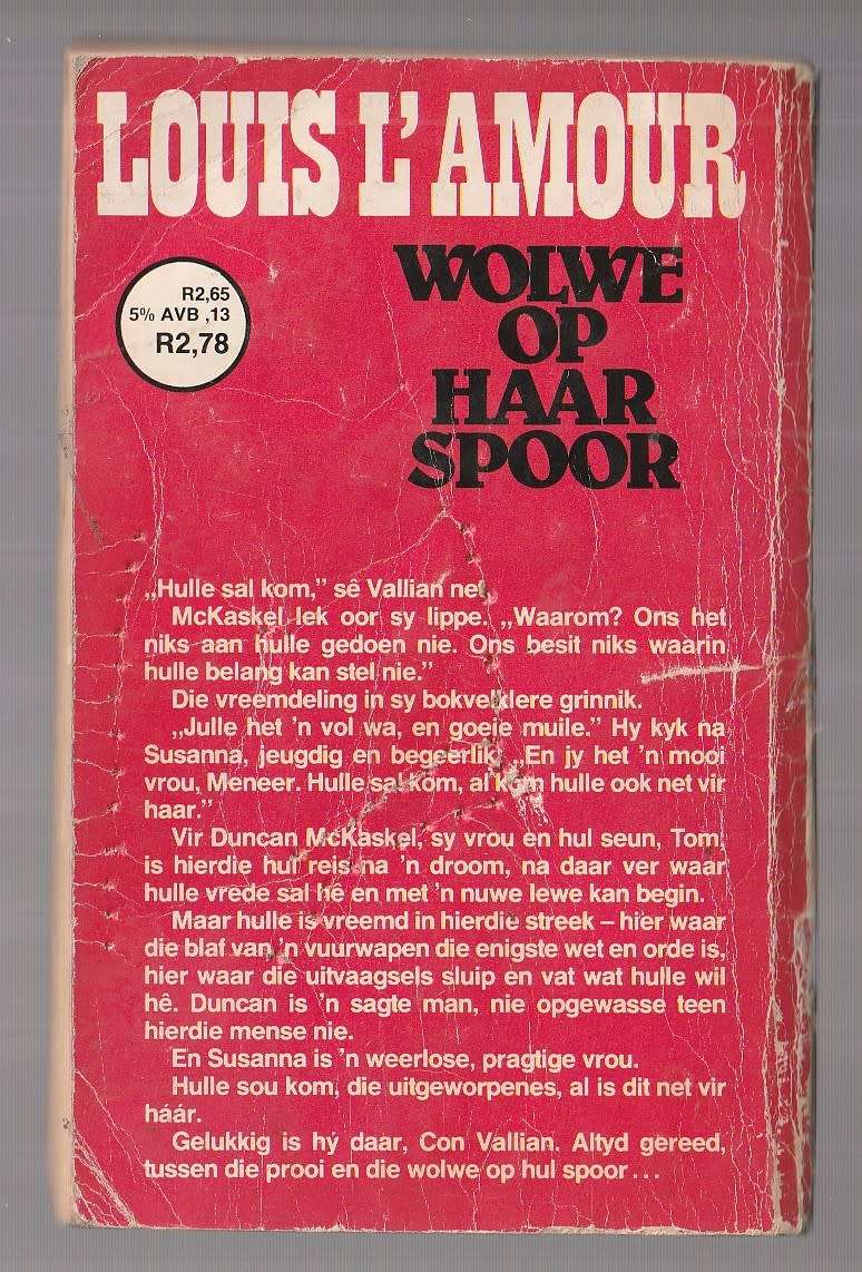Wolwe op haar Spoor - Louis L`Amour (o) Western
