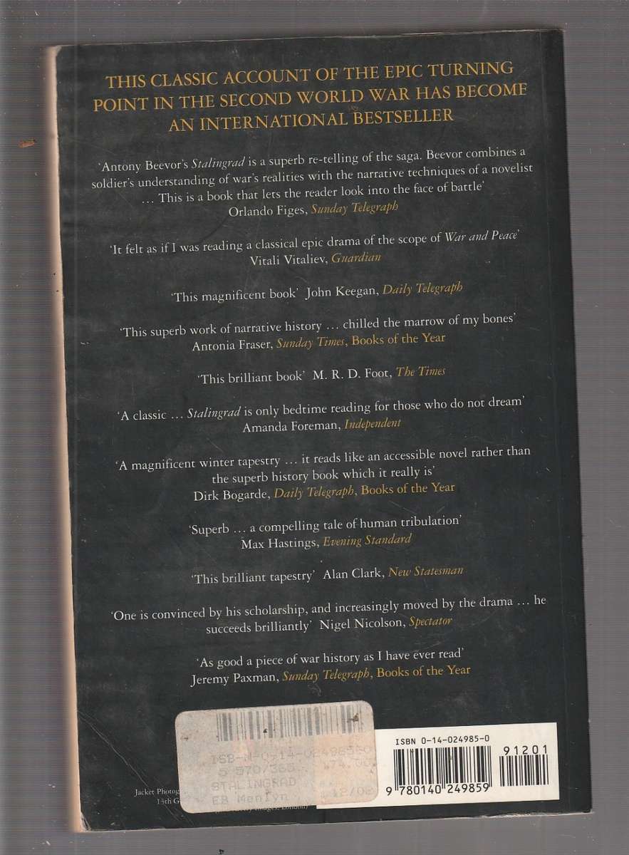 Stalingrad - Anthony Beevor (d) The story of the German invasion of Russia