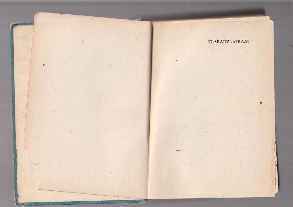 Klaradyn Straat - Mikro - 1947 (b) geteken deur skrywer H Kuhn