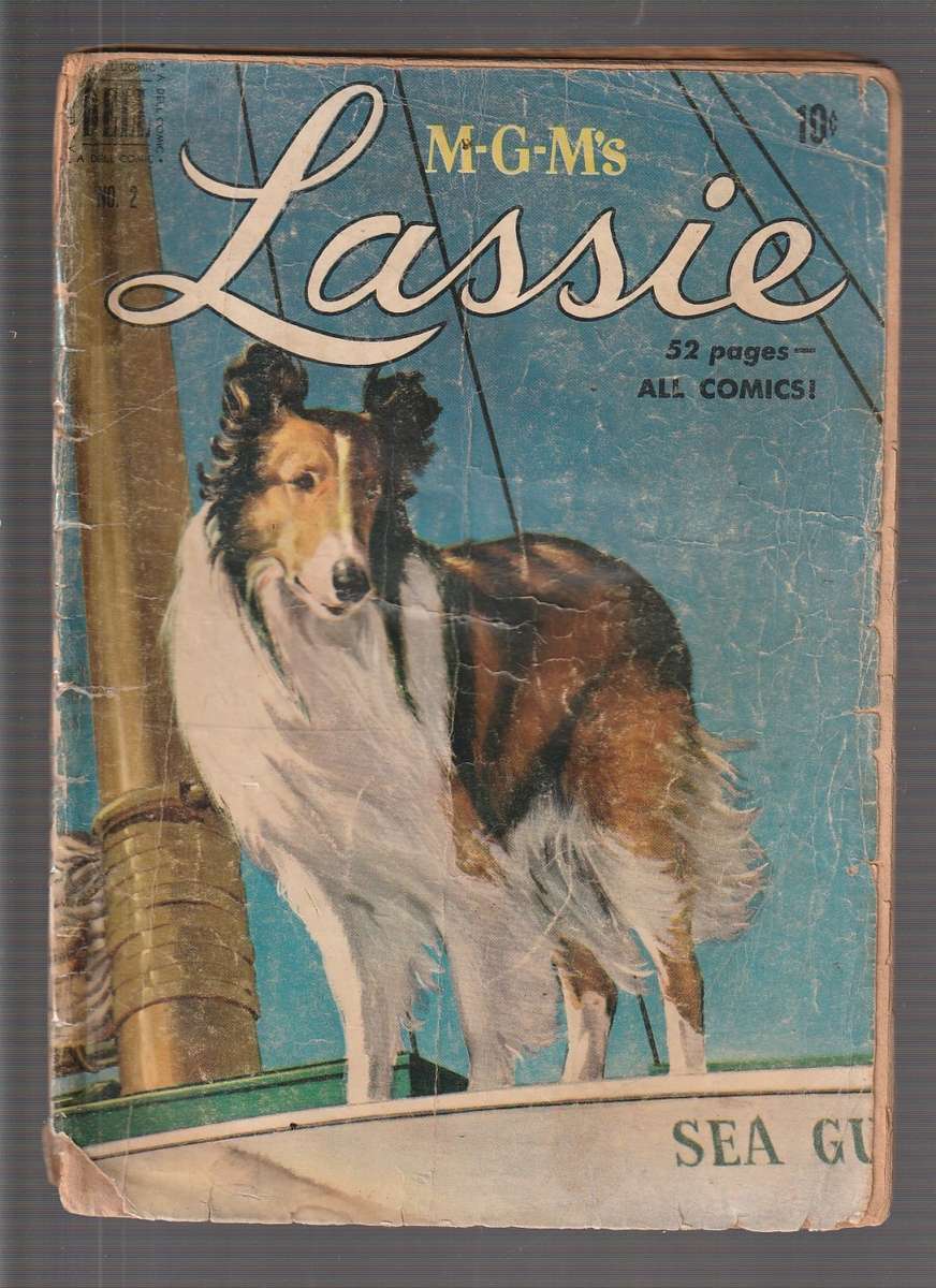 Lassie no 2 Vintage Atom age comic 1950